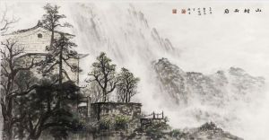 Contemporary Artwork by Huang Deyou - After Raining in Mountain Village
