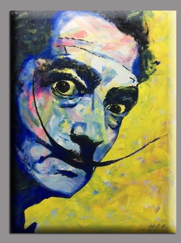 Huang Fengrong's Contemporary Oil Painting - A Portrait of Dali