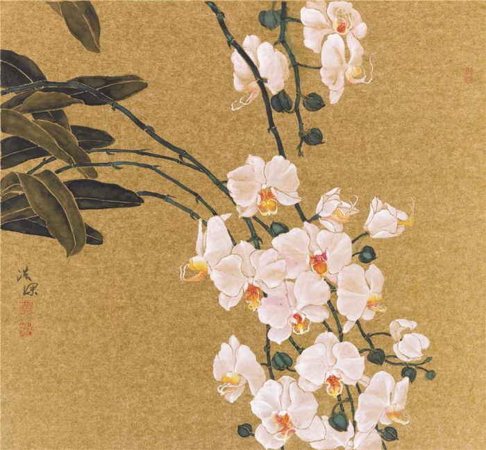 Huang Haoshen's Contemporary Chinese Painting - Painting of Flowers and Birds in Traditional Chinese Style 2