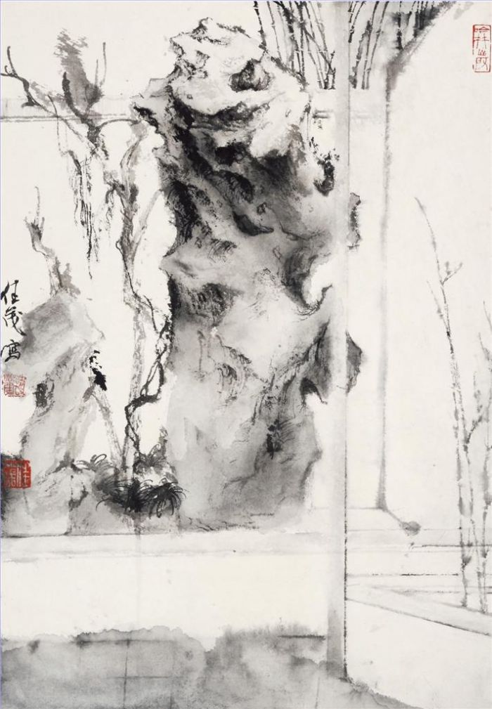 Huang Jiamao's Contemporary Chinese Painting - Bowlder