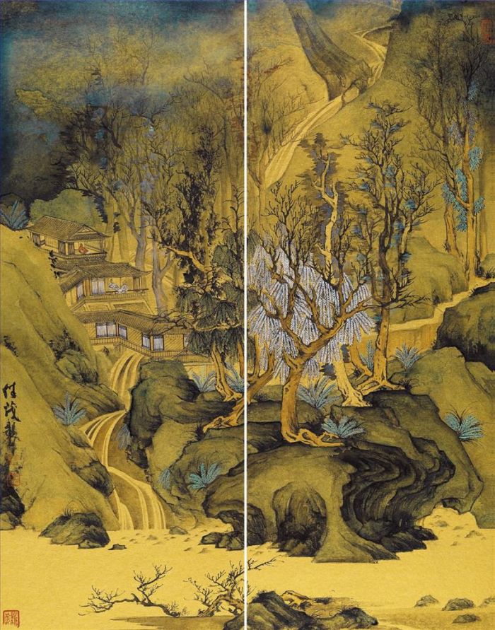 Huang Jiamao's Contemporary Chinese Painting - Longjing Tea