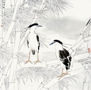 Contemporary Artwork by Jia Baomin - Painting of Flowers and Birds in Traditional Chinese Style 2