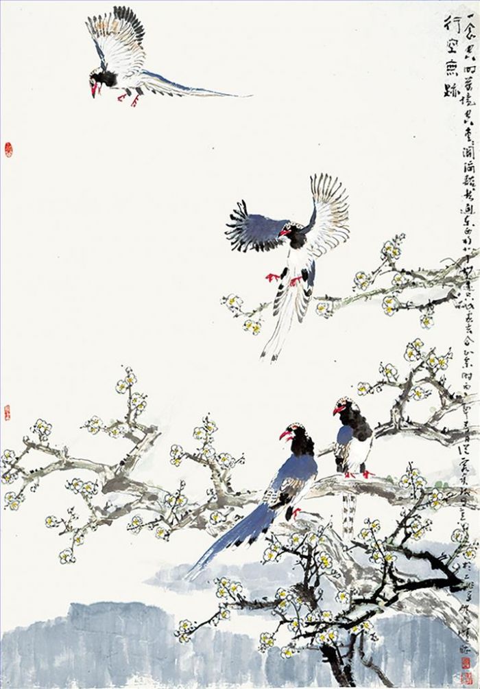 Jia Baomin's Contemporary Chinese Painting - Painting of Flowers and Birds in Traditional Chinese Style 5