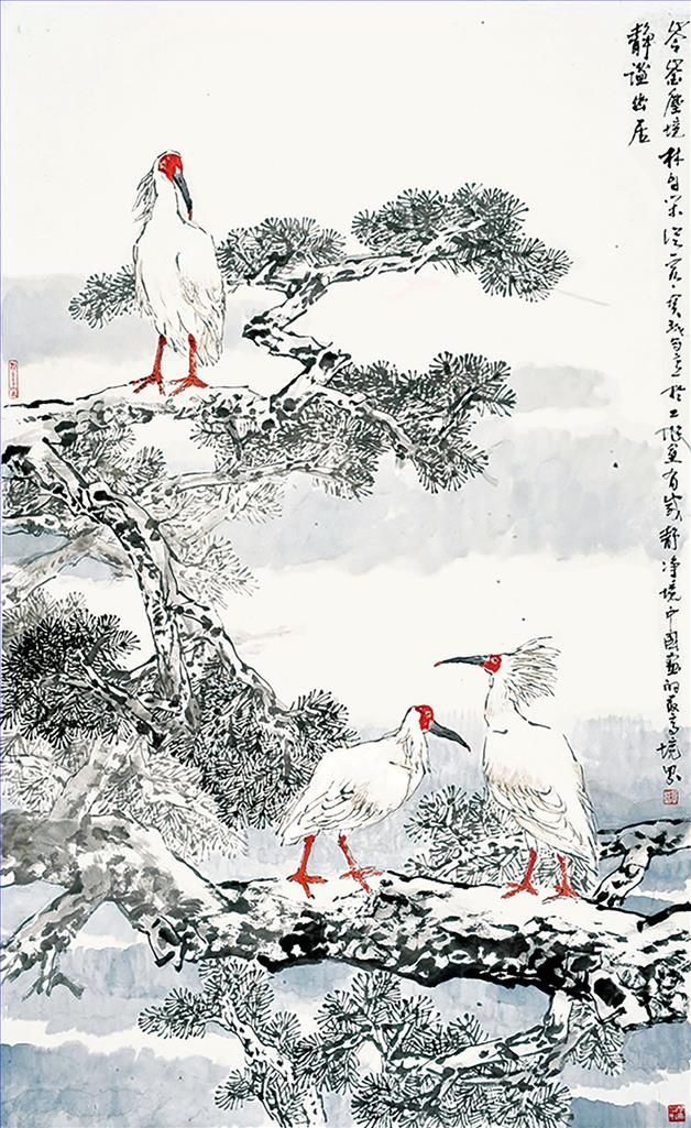 Jia Baomin's Contemporary Chinese Painting - Painting of Flowers and Birds in Traditional Chinese Style 6