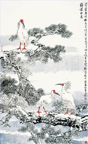 Painting of Flowers and Birds in Traditional Chinese Style 6 - Contemporary Chinese Painting Art