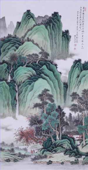 Contemporary Artwork by Jia Guoying - Green Landscape
