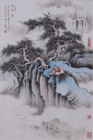 Waterfall - Contemporary Chinese Painting Art