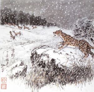 Contemporary Artwork by Jiang Ping - Snow in The Wildness