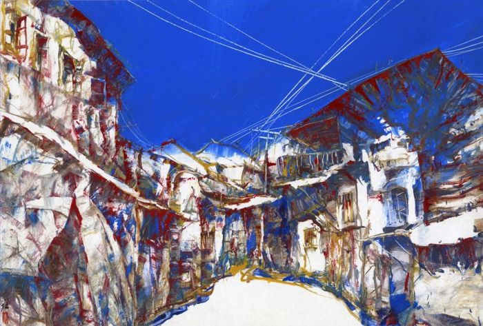 Jiang Xiaosong's Contemporary Oil Painting - At Noon