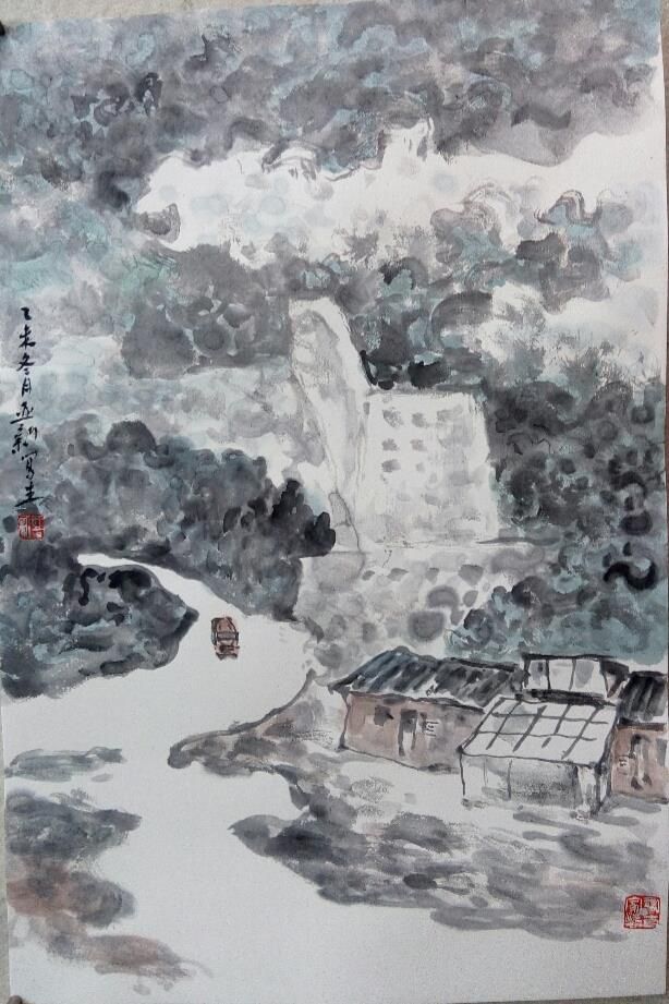 Jiao Yaxin's Contemporary Chinese Painting - Landscape