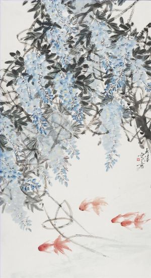 Contemporary Chinese Painting - Golden Fish