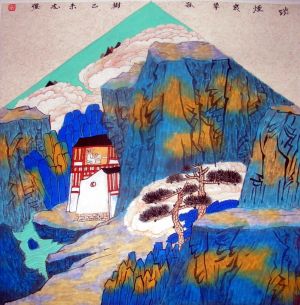 Contemporary Chinese Painting - Blue Memory