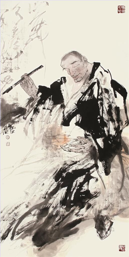 Kang Yifeng's Contemporary Chinese Painting - Huaisu Painting of Banana