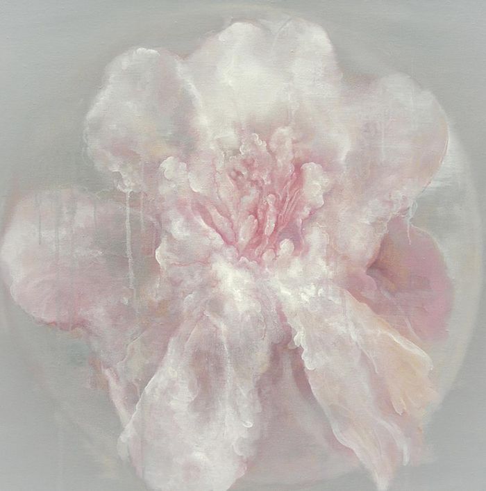 Lai Guoqiang's Contemporary Oil Painting - Zen Flowers 2