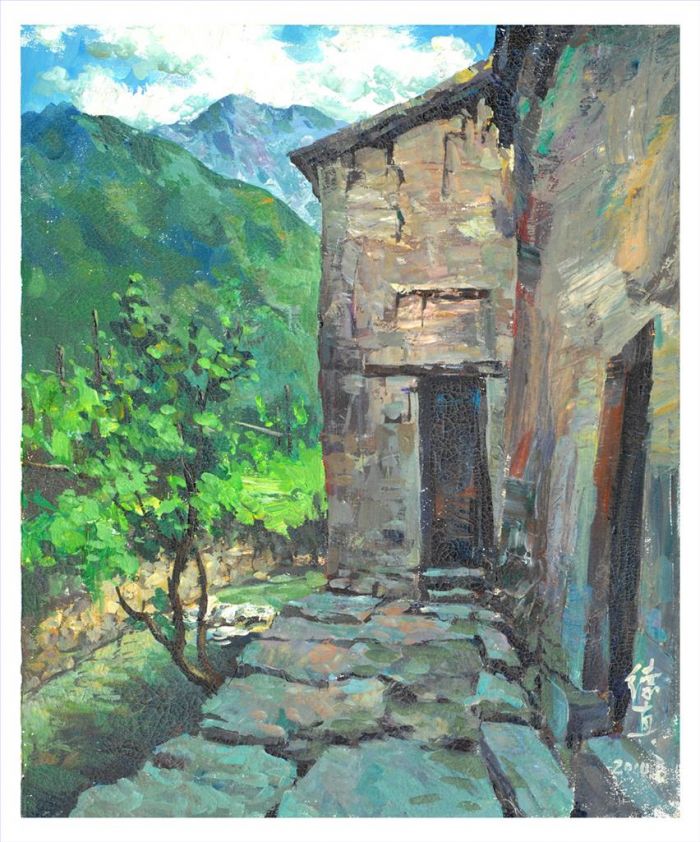 Li Dezhen's Contemporary Various Paintings - An Old House