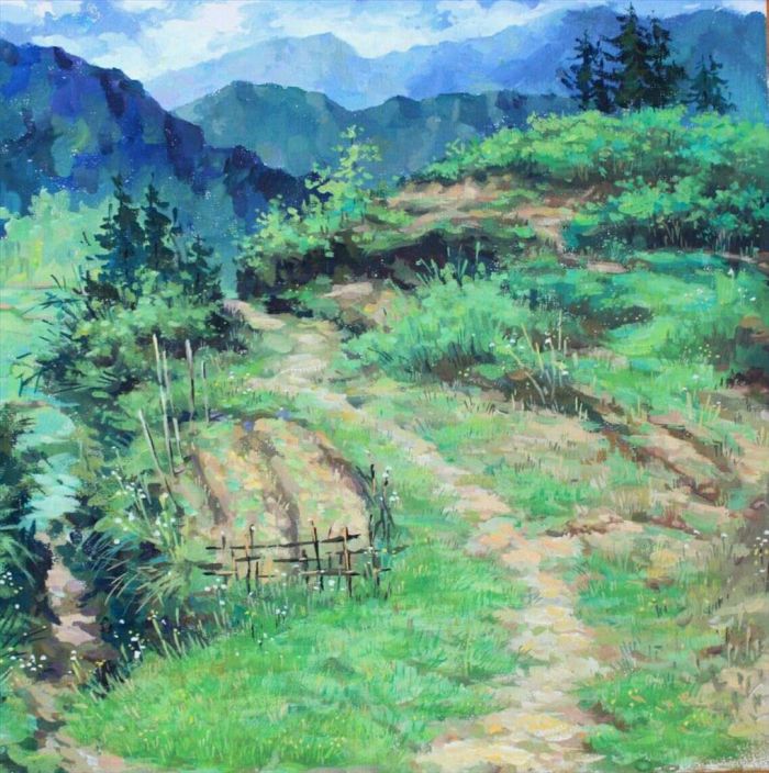 Li Dezhen's Contemporary Various Paintings - Colour Paint From Life 32
