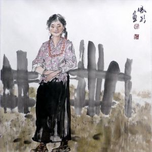 Contemporary Artwork by Li Fengshan - Worry