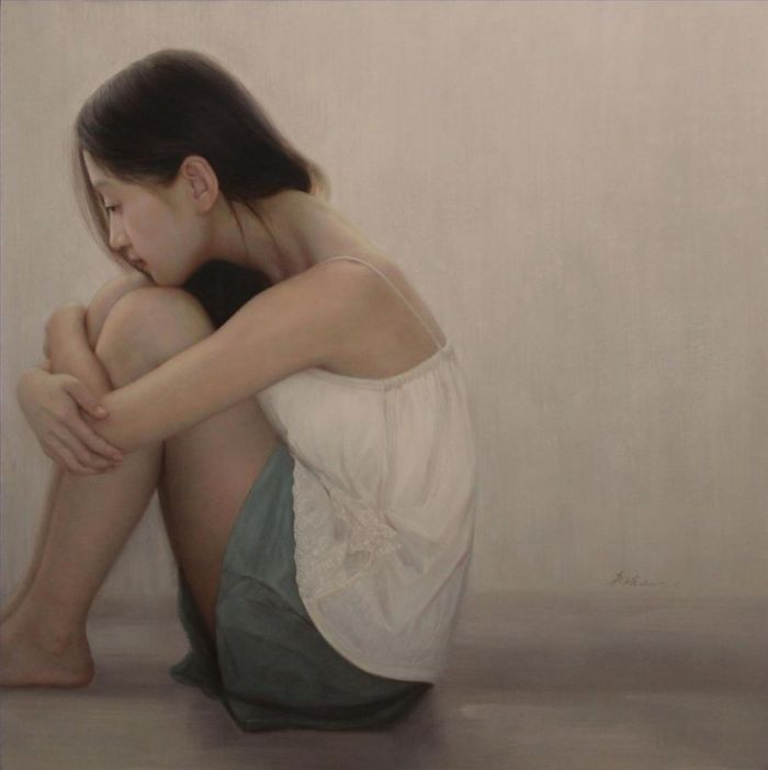 Li Huaqi's Contemporary Oil Painting - Traped