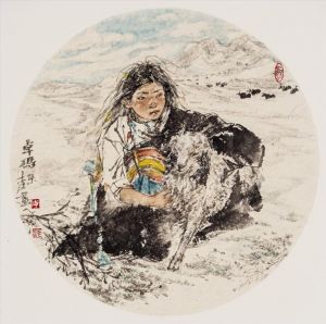 Contemporary Chinese Painting - Tibetan Figure Droma