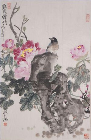 Contemporary Artwork by Li Jingshi - Painting of Flowers and Birds in Traditional Chinese Style 2