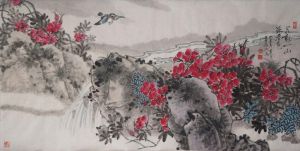 Contemporary Artwork by Li Jingshi - Spring Flowers