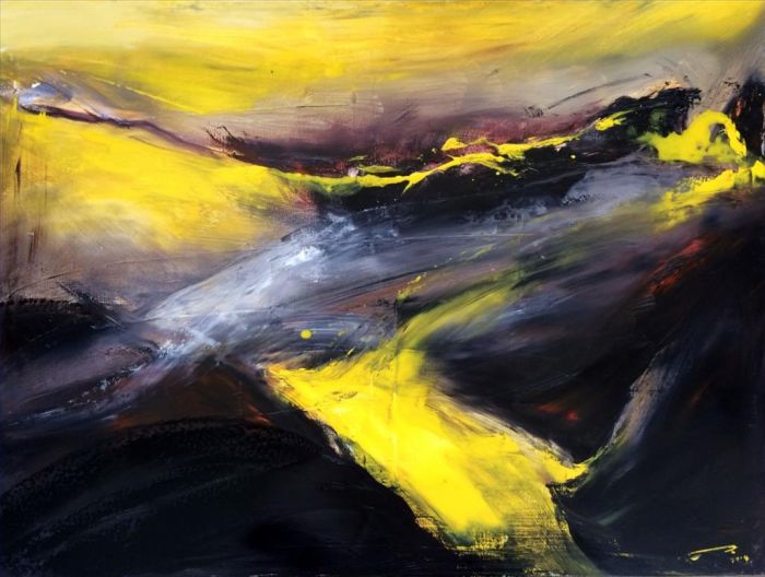 Li Muzi's Contemporary Oil Painting - Abstract Scenery