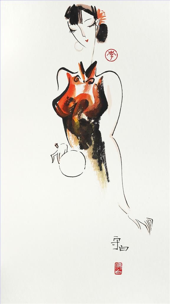 Li Shoubai's Contemporary Chinese Painting - Colour Ink Beauty 2