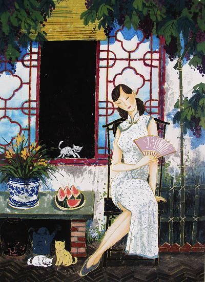 Li Shoubai's Contemporary Chinese Painting - The Sign of Summer