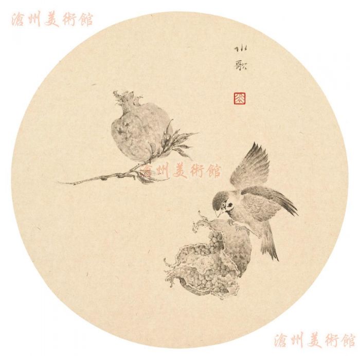 Li Shuige's Contemporary Chinese Painting - Painting of Flowers and Birds in Traditional Chinese Style Sketch