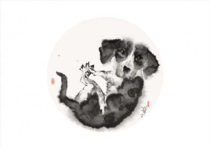 Li Suning's Contemporary Chinese Painting - Dog
