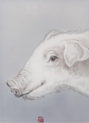 Contemporary Artwork by Li Wenfeng - Representing The Twelve Earthly Branches Pig