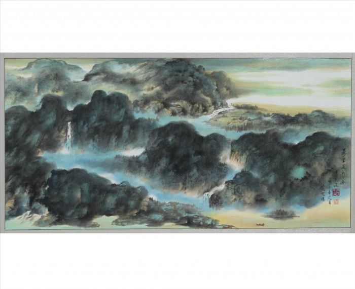 Li Xianjun's Contemporary Chinese Painting - See The Boat Off