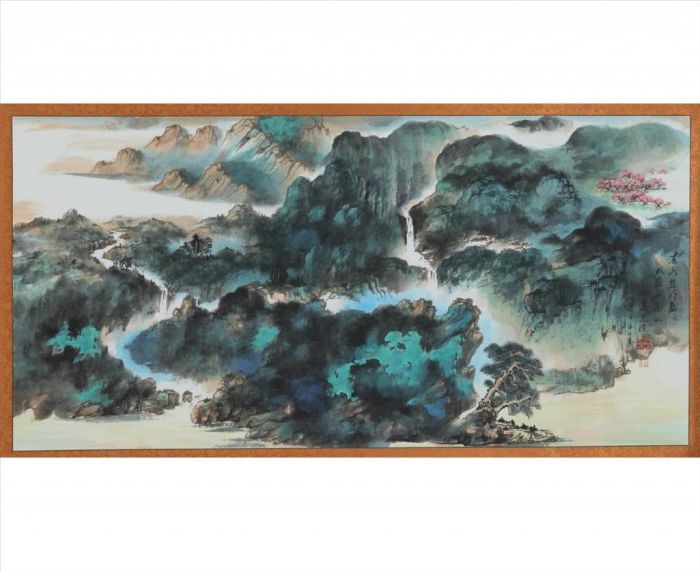 Li Xianjun's Contemporary Chinese Painting - Spring River