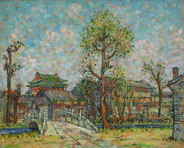 Li Xiushi's Contemporary Oil Painting - Summer Noon