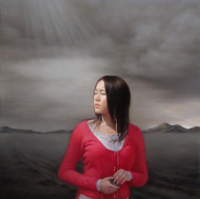 Li Zhongtian's Contemporary Oil Painting - Fading Symphony