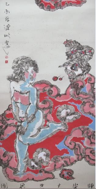 Liang Yi's Contemporary Chinese Painting - A Happy World 7