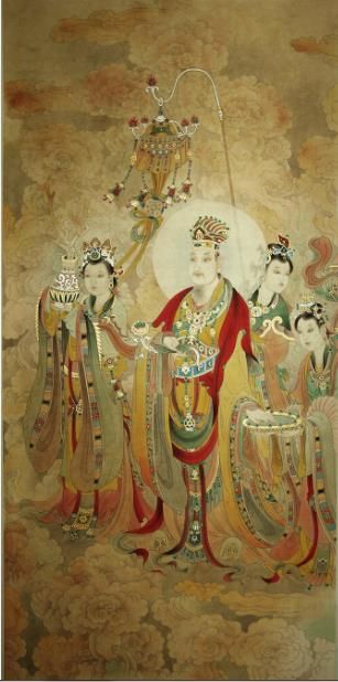 Liang Yi's Contemporary Chinese Painting - Worship 2