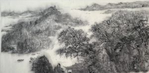 Contemporary Artwork by Lin Maosen - Morning At Leifeng Tower