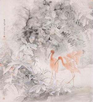 Contemporary Artwork by Liu Gang - Painting of Flowers and Birds in Traditional Chinese Style 3