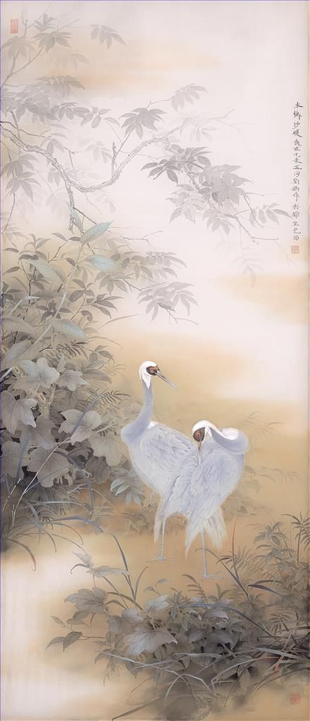 Liu Gang's Contemporary Chinese Painting - Warm Sand in A Waterside Village