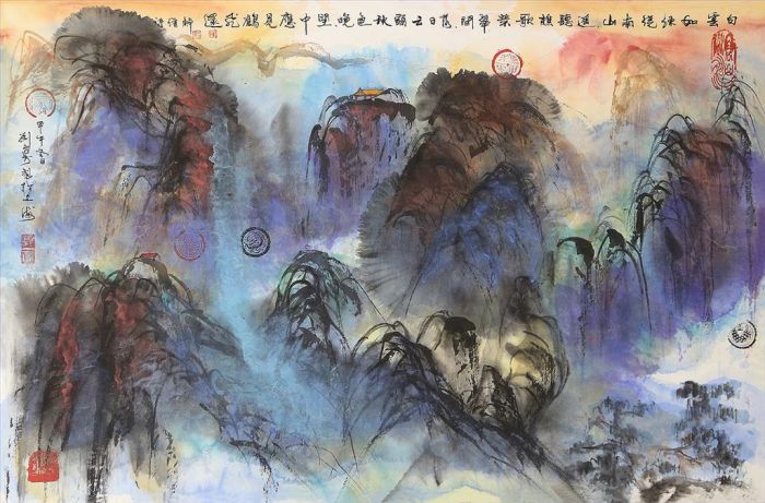 Liu Jiafang's Contemporary Chinese Painting - Mount Huang