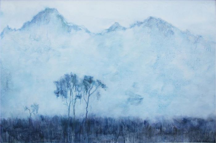 Liu Lei's Contemporary Oil Painting - Empty Mountain Realm 2