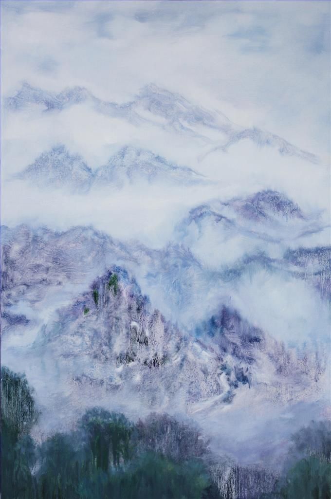 Liu Lei's Contemporary Oil Painting - Empty Mountain Realm 4