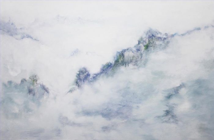 Liu Lei's Contemporary Oil Painting - Empty Mountain Realm