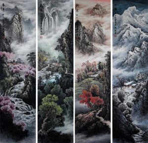 Contemporary Artwork by Liu Pengkai - Four Seasons