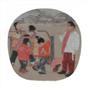 Contemporary Chinese Painting - Stone Scissor Cloth