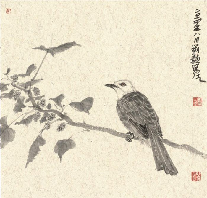 Liu Yi's Contemporary Chinese Painting - Painting of Flowers and Birds in Traditional Chinese Style