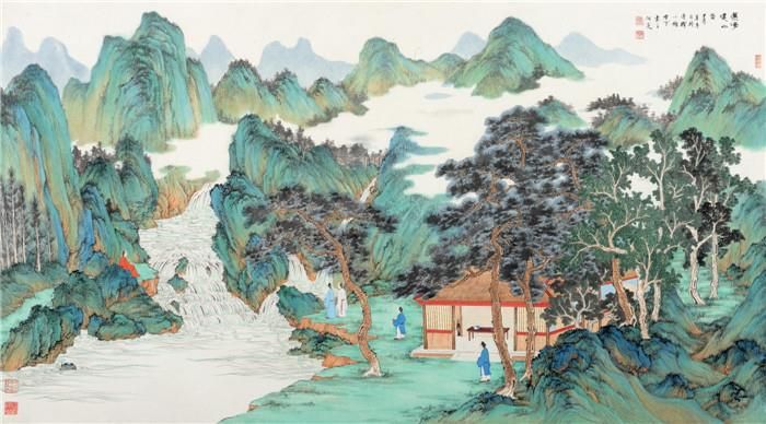 Liu Yongliang's Contemporary Chinese Painting - Waterfall in Xishan