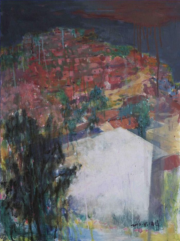 Lou Haiyang's Contemporary Oil Painting - Sanshan Island