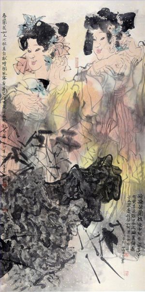 Contemporary Artwork by Lu Zhongjian - Figures Painting